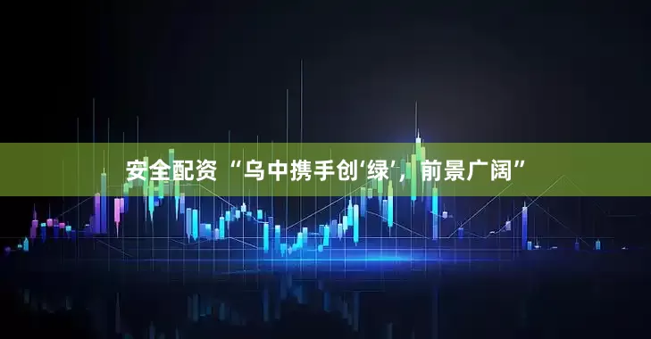 安全配资 “乌中携手创‘绿’，前景广阔”
